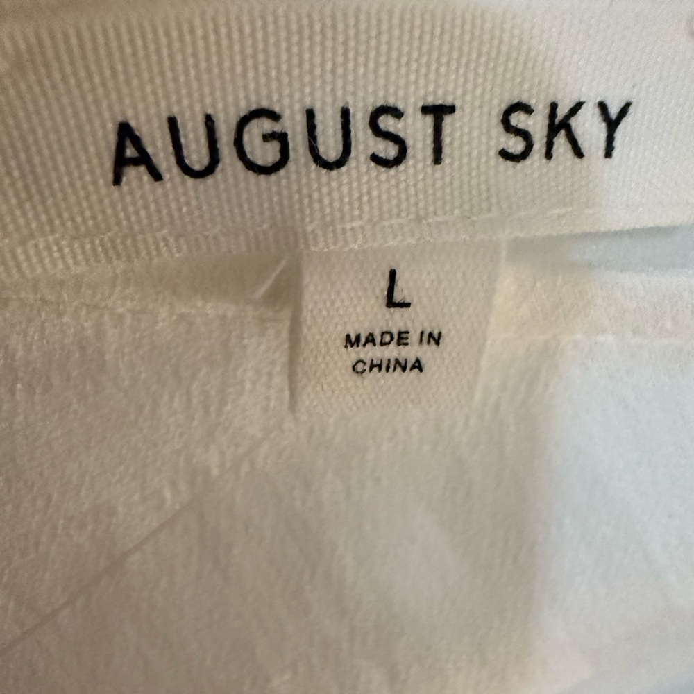 August sky White Maxi Dress, NWT - Picture 4 of 6